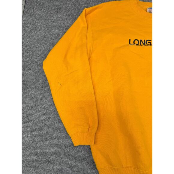 Vintage Long Beach California Sweatshirt Gold Gildan Heavy Cotton L Pullover - Picture 12 of 13